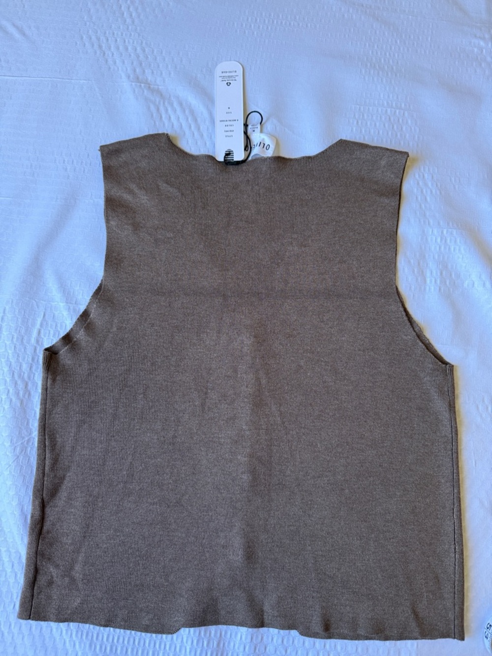 Olive & Oak Chestnut Brown Button-Up Knit Vest - Picture 3 of 9
